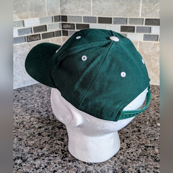 New York Jets VINTAGE Logo Athletic Men's Hat Cap Snap Back Green NFL Football - Picture 5 of 8